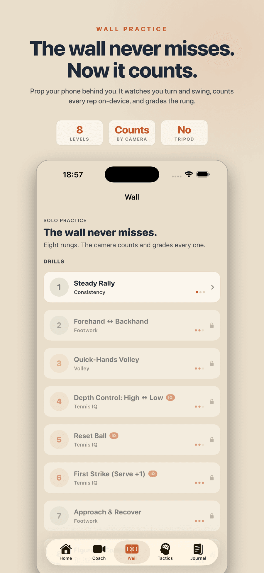 DropVolley — Wall