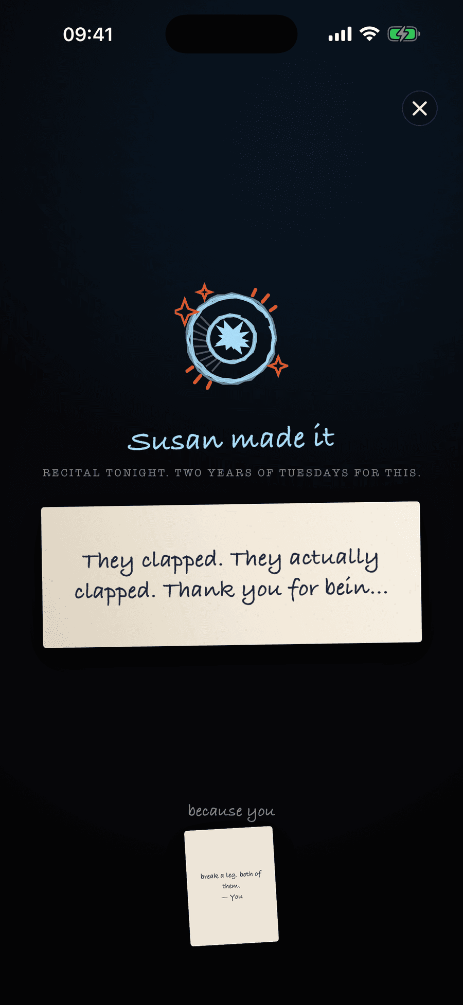 WishMeLuck — It happened